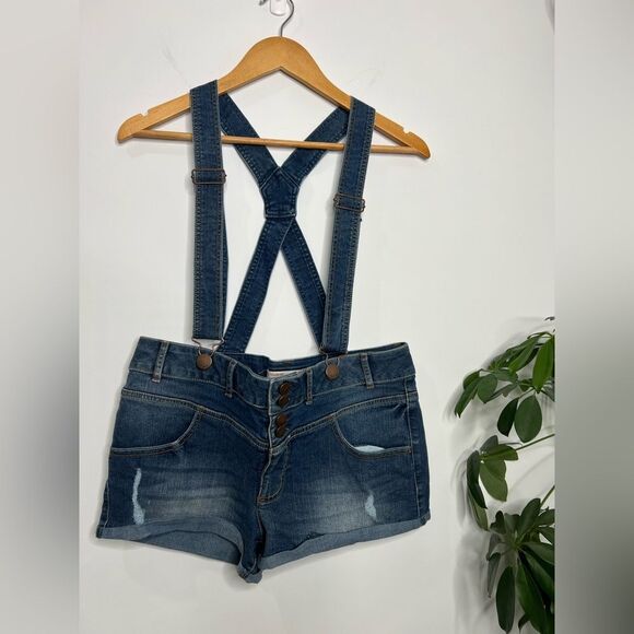 No Boundaries Short Overalls - Picture 1 of 4